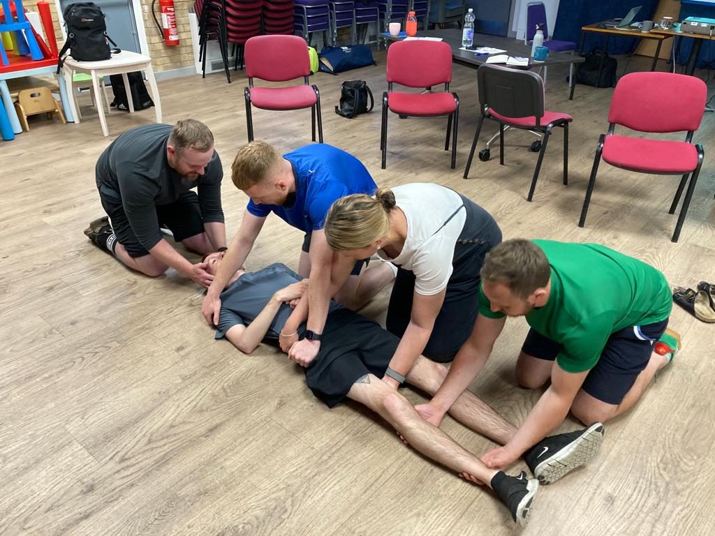 First aid training in progress in Newcastle
